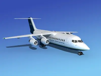BAe 146-300 Air Charter Intl 3D model