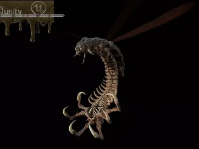 Flying Bug 7 Low-poly 3D model