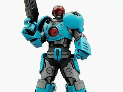 CYBER COP X-3000   RIGGED 3D model