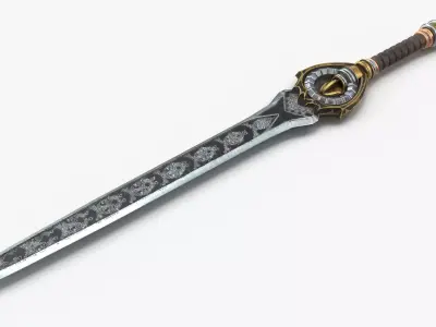 Sword V3 PBR Low-poly 3D model