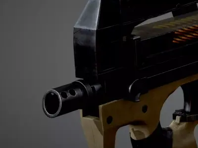 Submission gun 3d model1 3D model
