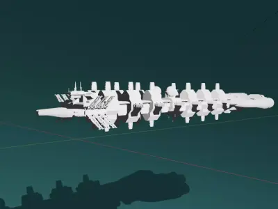 Space Cargo Ship 3D model