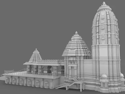 Jagannath Puri Temple 3D model