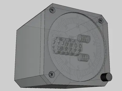Altimeter clock 3D model