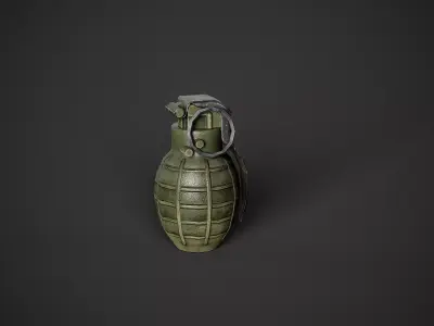 Type 86p China Hand Grenade Low-poly 3D model