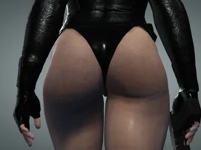 Agent X009 Low-poly 3D model