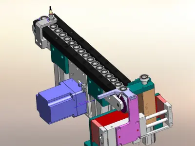 Bearing and gear vibration plate equipment 3D model