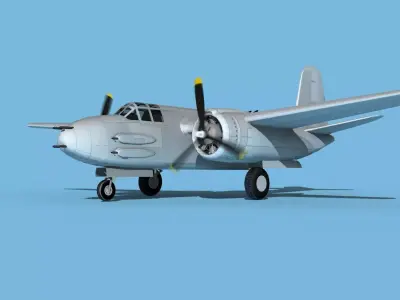 Douglas A-20G Havoc V00 3D model