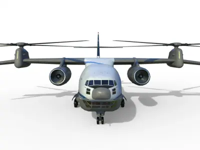 Kamov Ka-35 concept helicopter  3D model