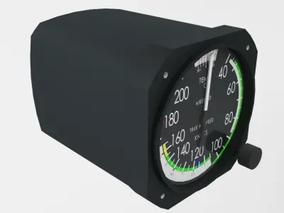 Airspeed Indicator 3D model