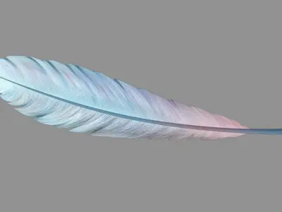 MistryFeatherA Stylized Low-poly 3D model