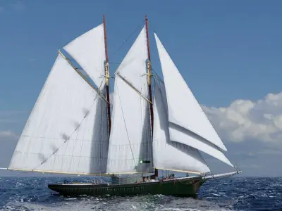 Fishing Schooner Lettie G Howard 1893 3D model