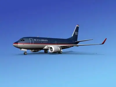 Boeing 737-700ER US Air 3D model