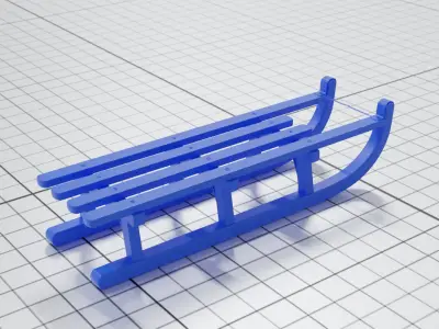 Snow Sled Free 3D print model