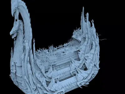 Kharon the Ferryman Ship 3 3D model