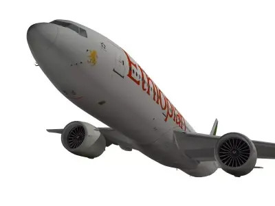 Boeing 777-200LR Ethiopian Airlines  3D model