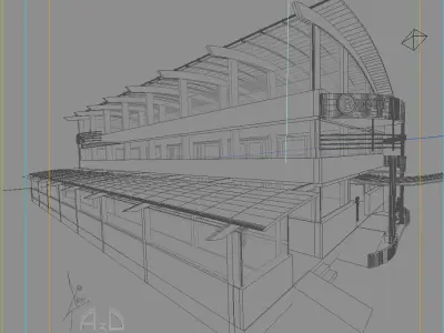 Marketplace B-point 3D model