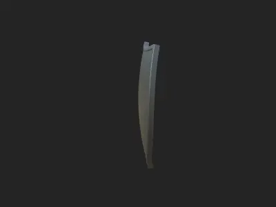 Shield silver 3D model