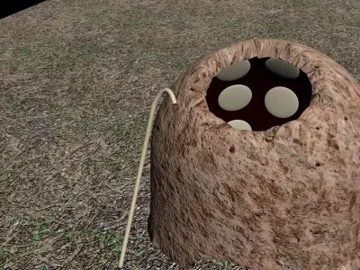 stone oven tandoor 3D model