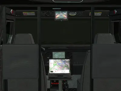 Armored Truck Low-poly 3D model