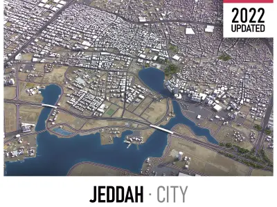 Jeddah Low-poly 3D model