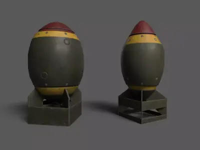 Low-Poly Bombs Low-poly 3D model