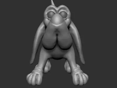 dog hig-poly 3D model