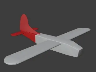 1 Paper Space Plane 3D model