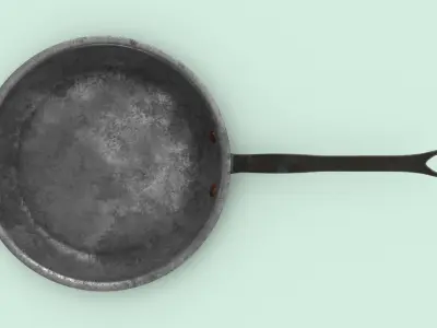 Classical Cookware Dirty - Skillet 10.2 inches 3D model