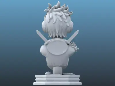 Cyber-Dragon Valkyrie - Tactical Female Warrior Bust PM-19 3D print model