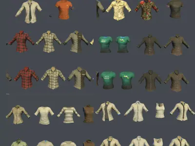 Arrangement of art resources of the Jedi escape Free low-poly 3D model