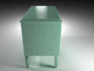 Furniture vintage 3 Free low-poly 3D model