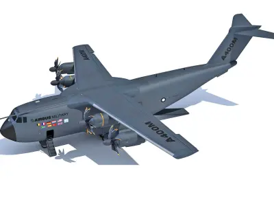 Atlas Airbus A400M Aircraft 3D model