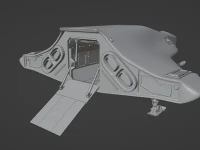 Sci-Fi Spaceship - DeLacy Cutlass Mk1 3D model