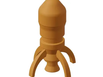 Plastic Space Shuttle Toy 3D model