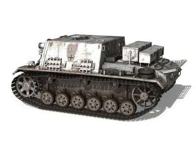 StuIG 33B - Self-propelled heavy Infantry Gun - G7 3D model