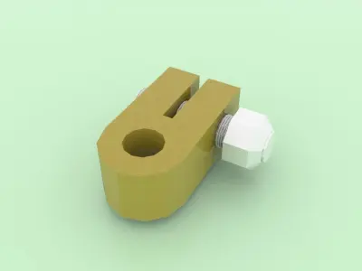 3D Model Lightning Protection and Earthing Accessories Pack Low-poly 3D model