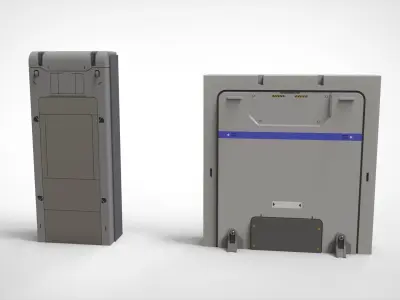 sci-fi Architecture kitbash 49 3D model