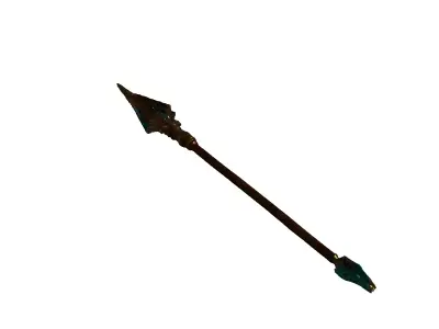 Stylized Fantasy Spear Game Asset Low-poly 3D model