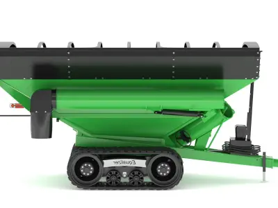Brent V1300 Grain Cart 2024 High-Capacity Corner Auger Cart 3D model