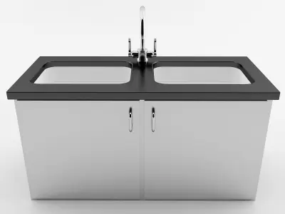 Commercial Sink 3D model