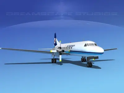Convair CV-580 Air Charter Intl 3D model