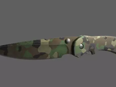 Pocket Knife Low-poly 3D model