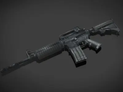 Weapon pack 001 Free low-poly 3D model