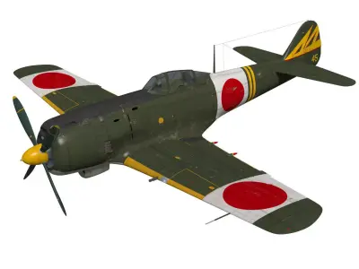 Nakajima Ki-84 Hayate 3D model