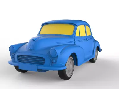 Morris Minor 1956 Classic Car 3D print model