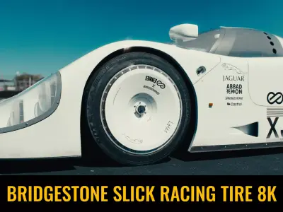 Bridgestone Slick Racing Tire  3D model
