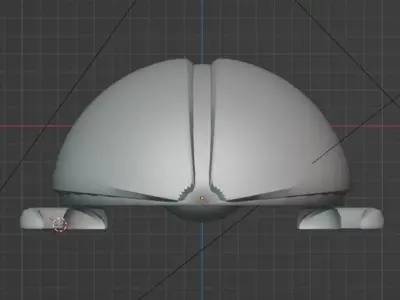 Yellow ladybug 3D model