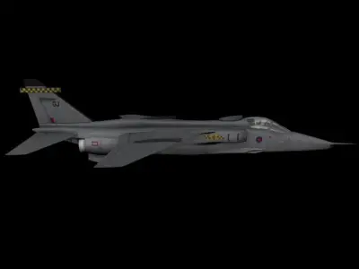 Jaguar GR1 Low-poly 3D model