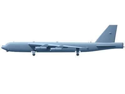 Not Textured B-52 3D model